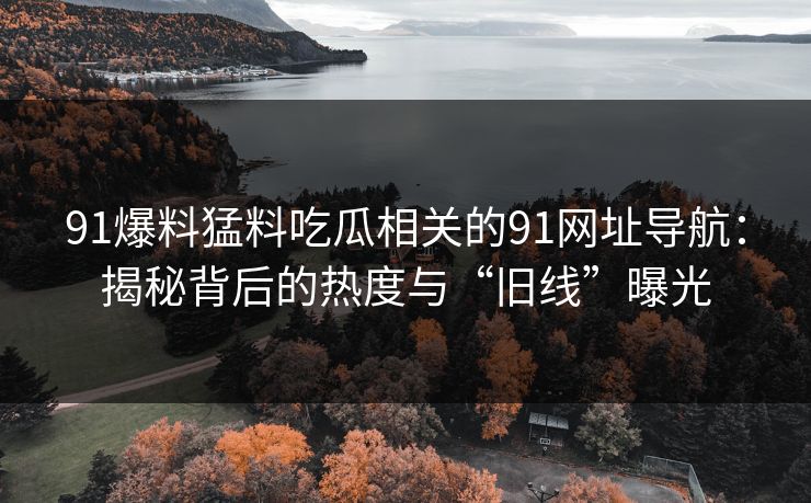 91爆料猛料吃瓜相关的91网址导航：揭秘背后的热度与“旧线”曝光