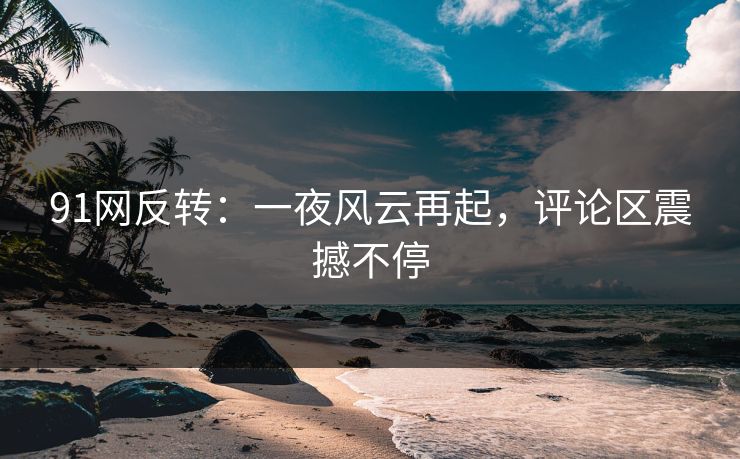 91网反转：一夜风云再起，评论区震撼不停